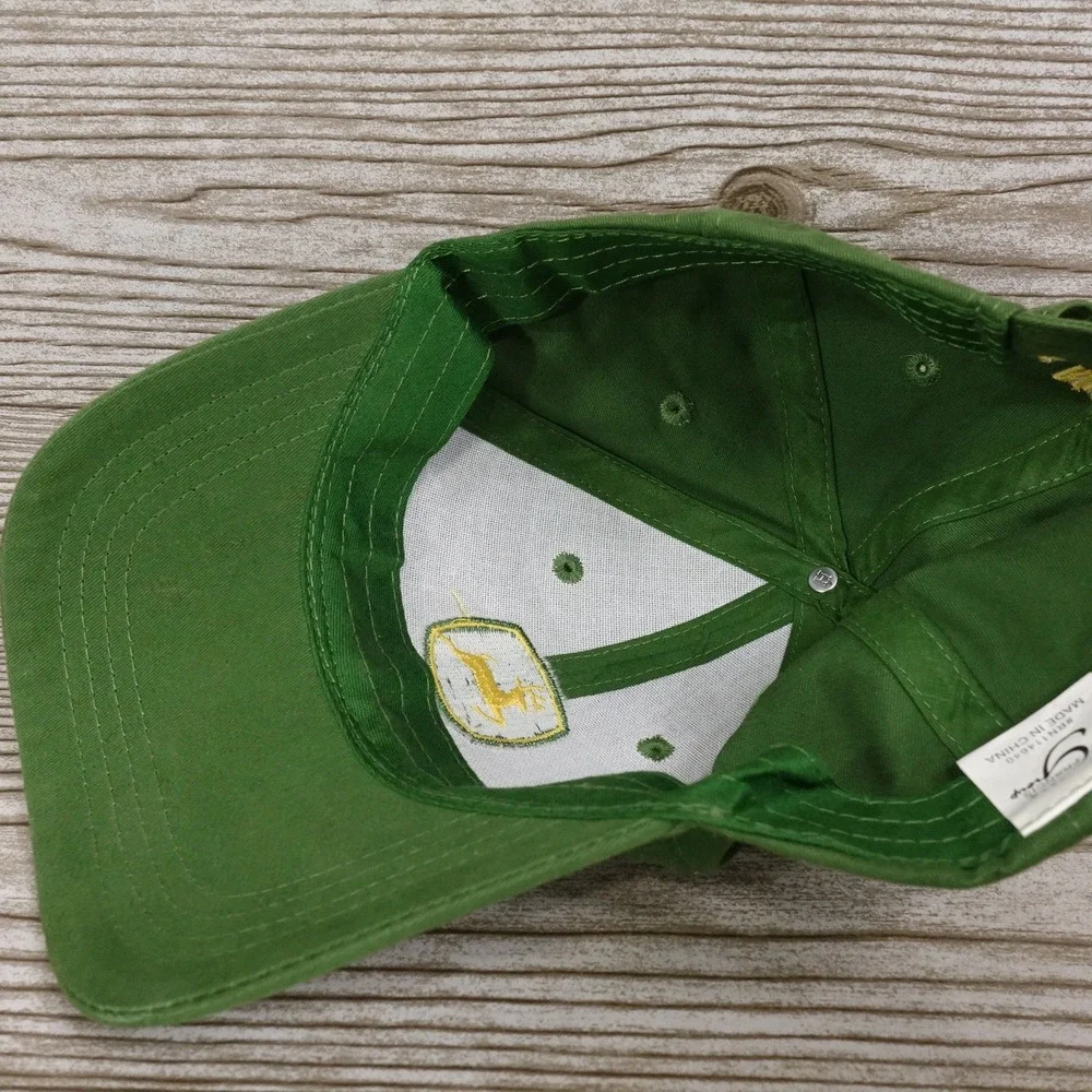 JOHN DEERE TRACTORS OWNER'S EDITION LOGO GREEN STRAPBACK BASEBALL HAT CAP